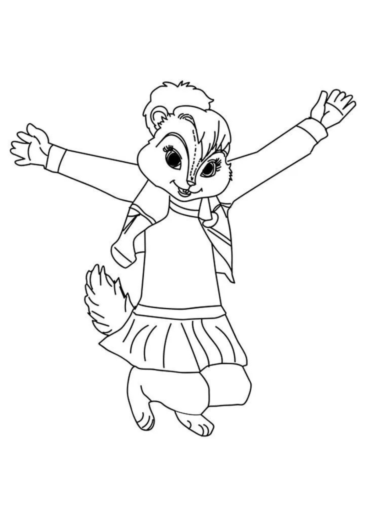 Desenho para Colorir Alvin e os Esquilos