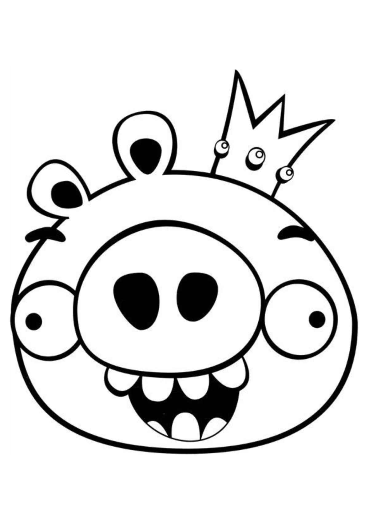 Desenho para Colorir Angry Bird