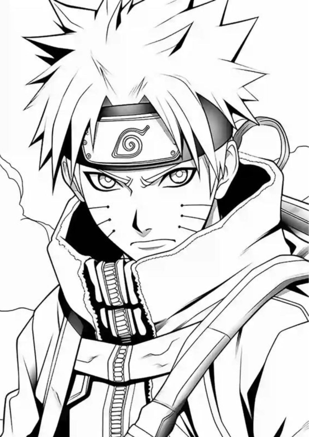 Desenho para Colorir Anime