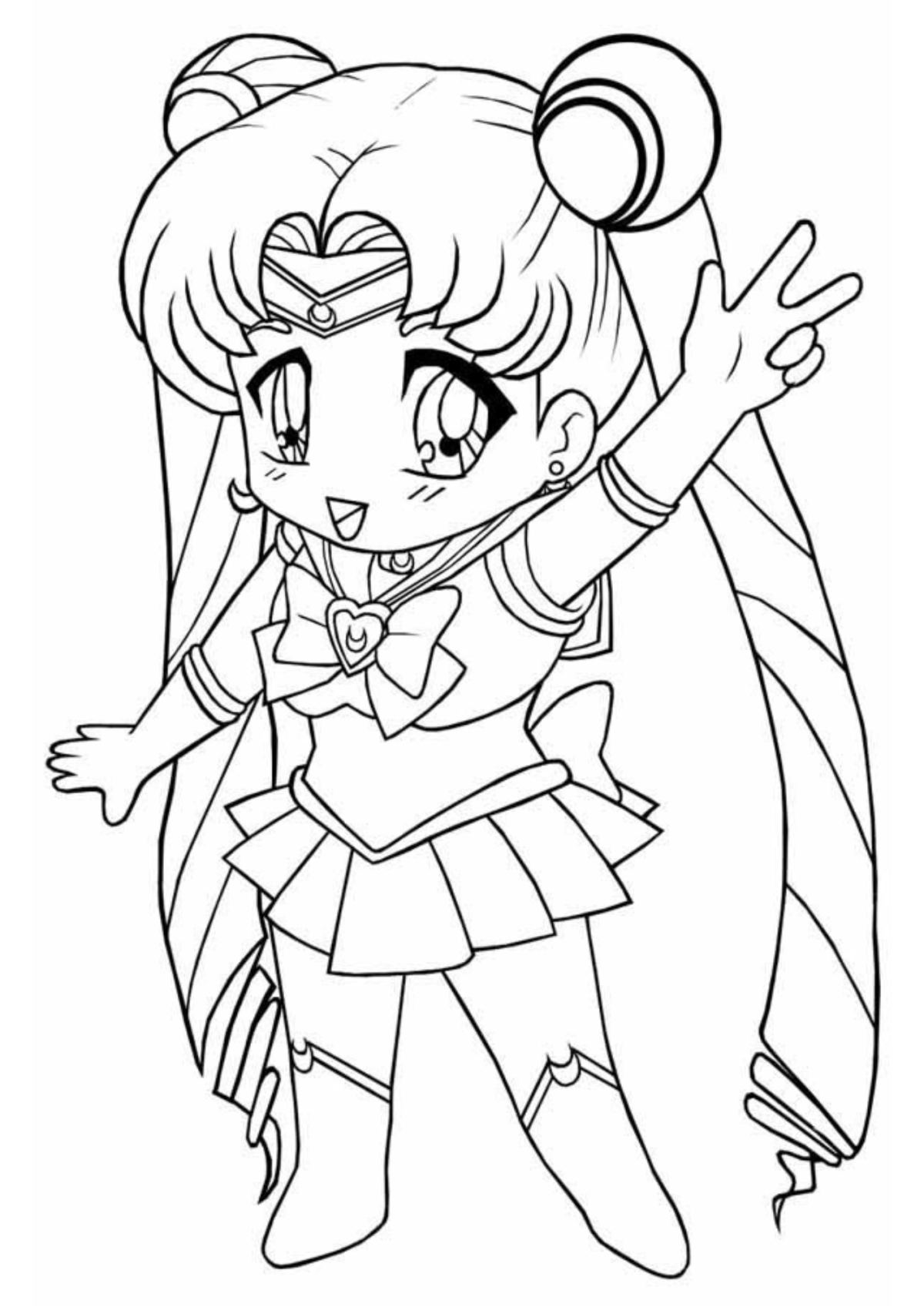Desenho para Colorir Anime