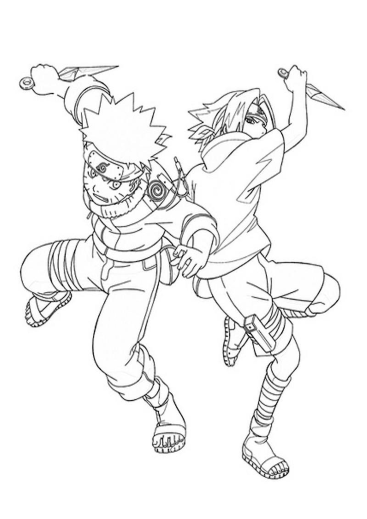 Desenho para Colorir Anime