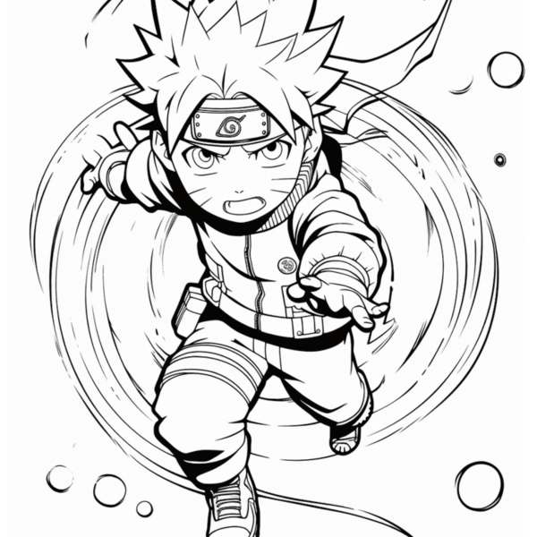 Desenho para Colorir Anime