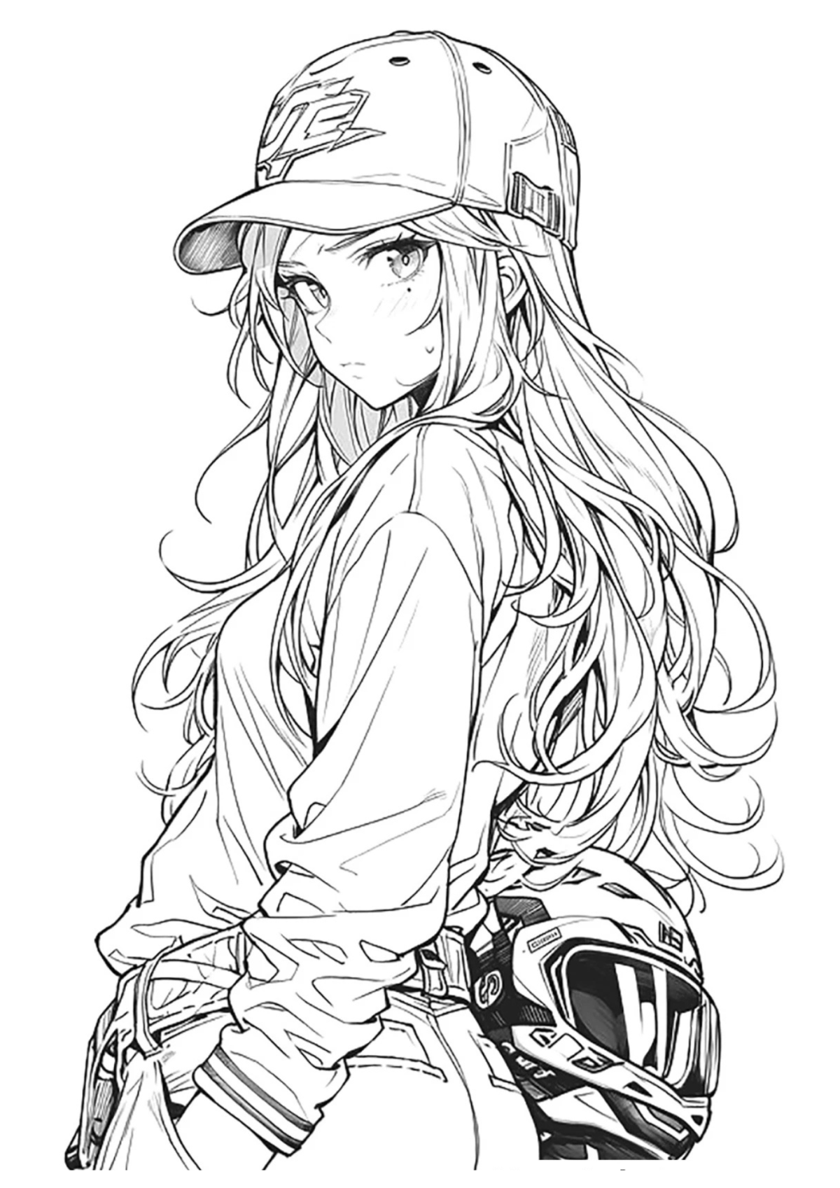 Desenho para Colorir Anime