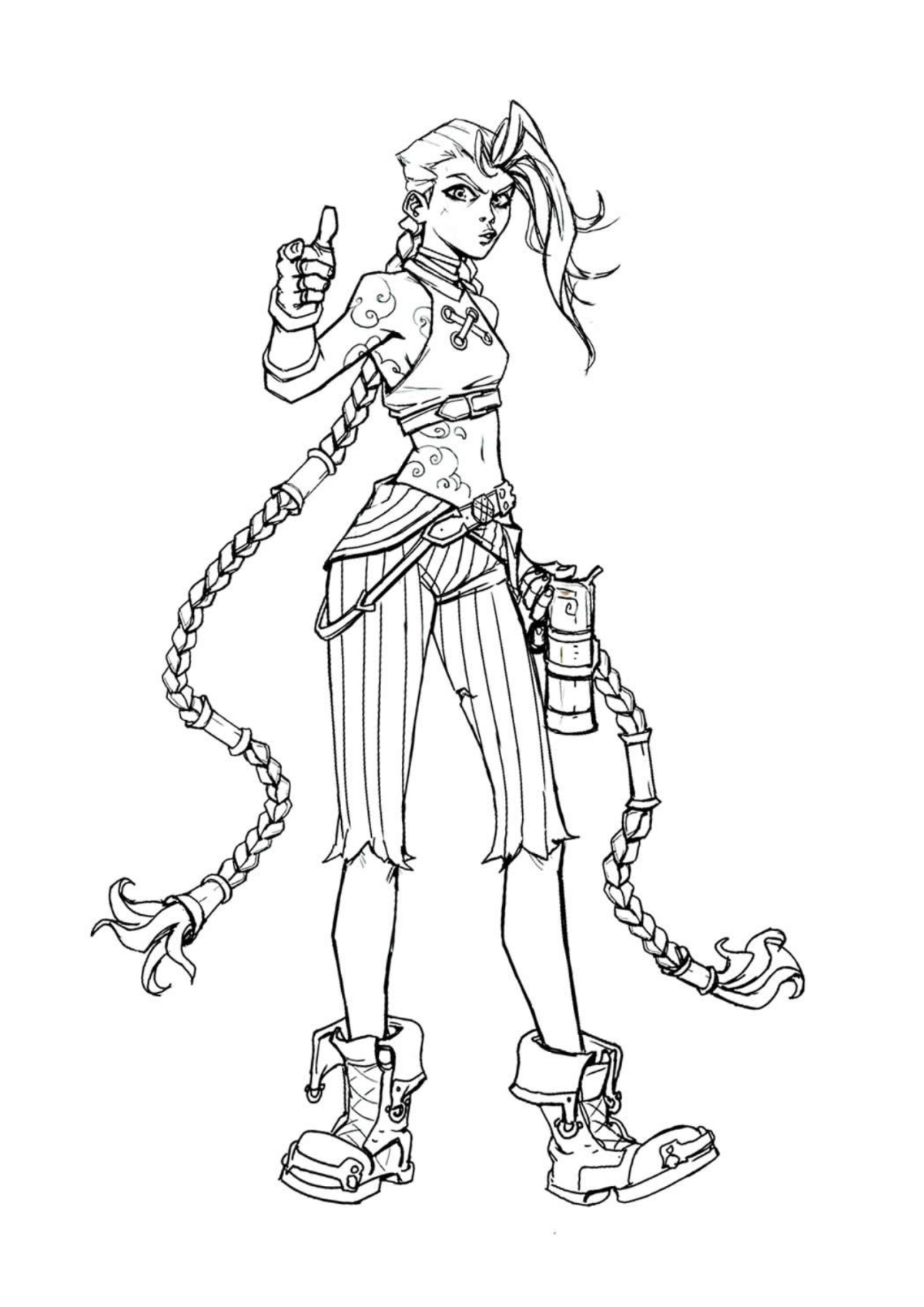 Desenho para Colorir Anime