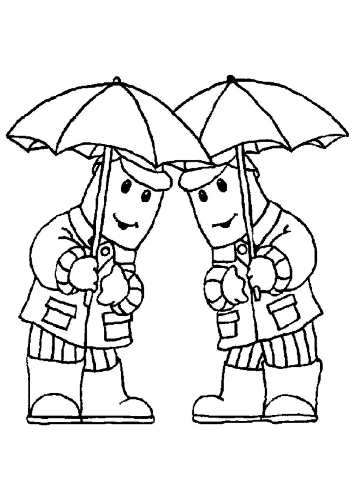 Desenho para Colorir Bananas de Pijamas