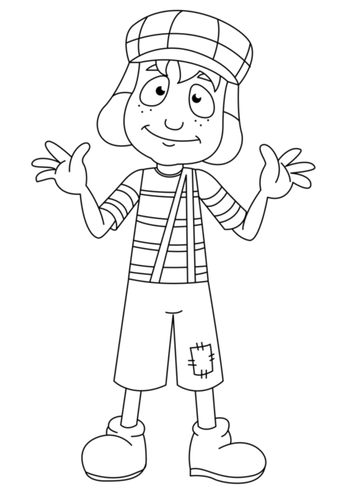 Desenho para Colorir Chaves
