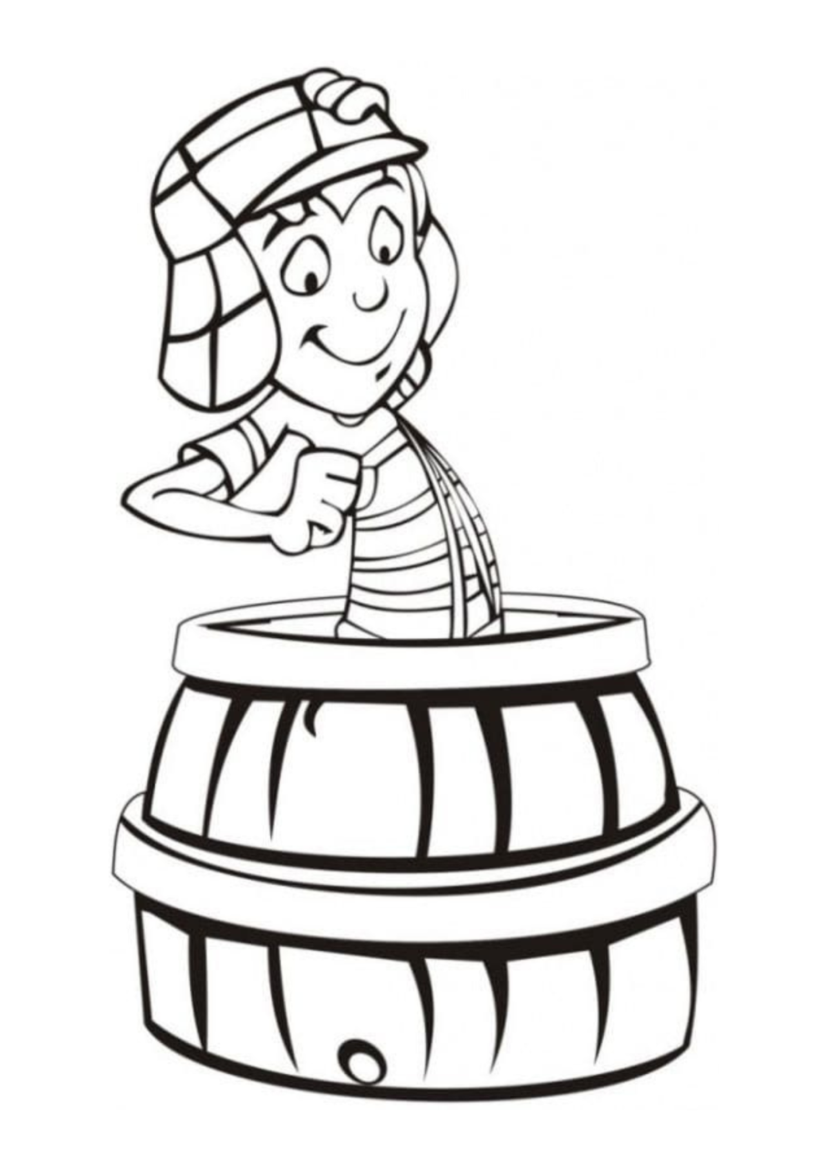 Desenho para Colorir Chaves