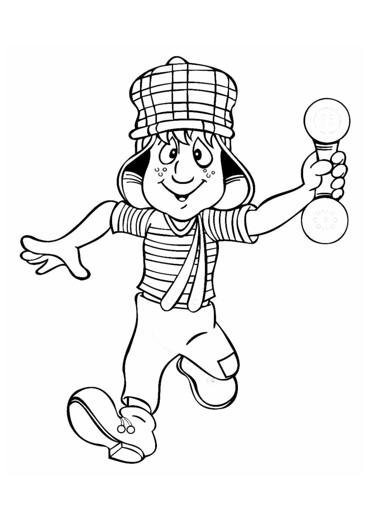 Desenho para Colorir Chaves