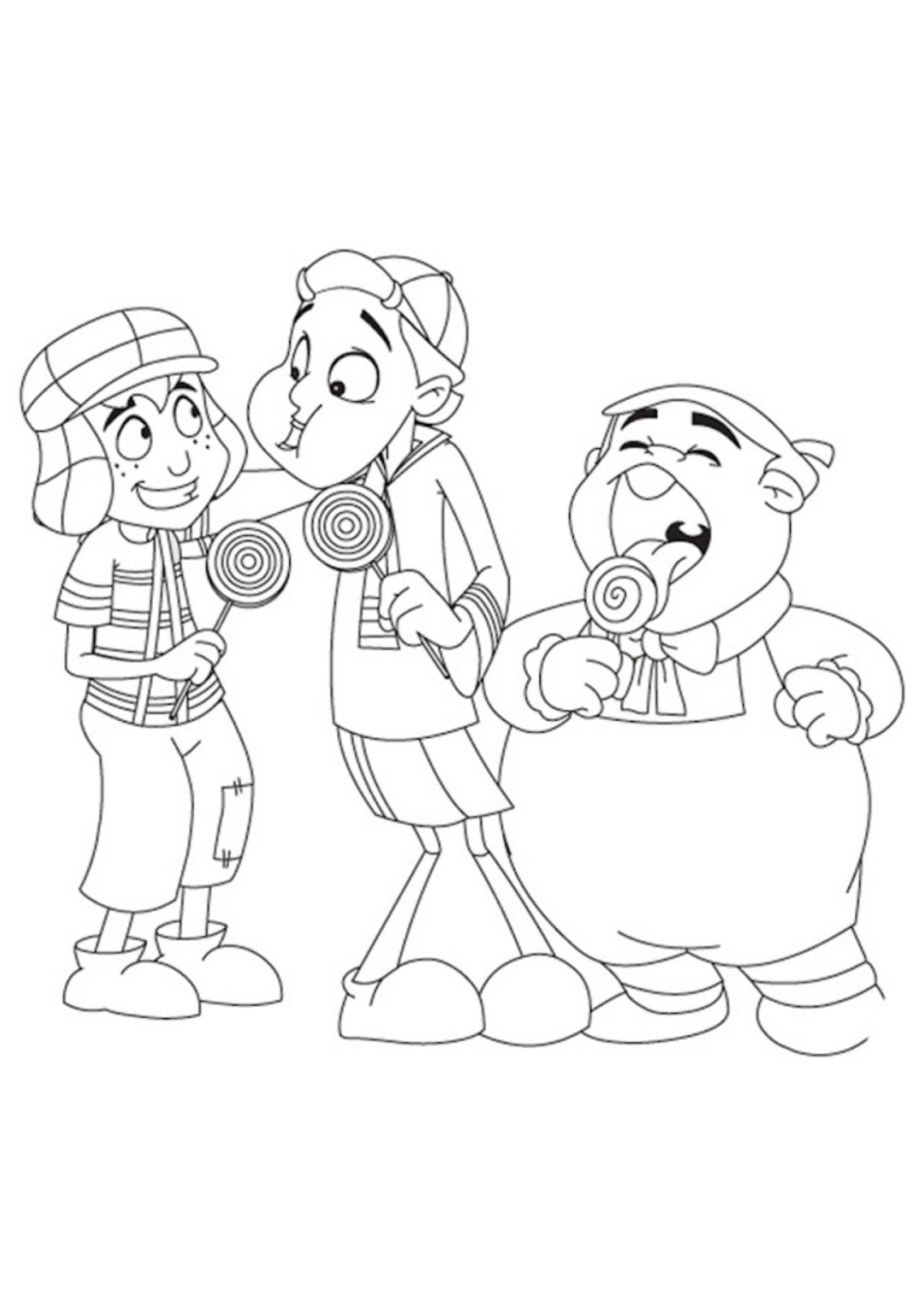Desenho para Colorir Chaves