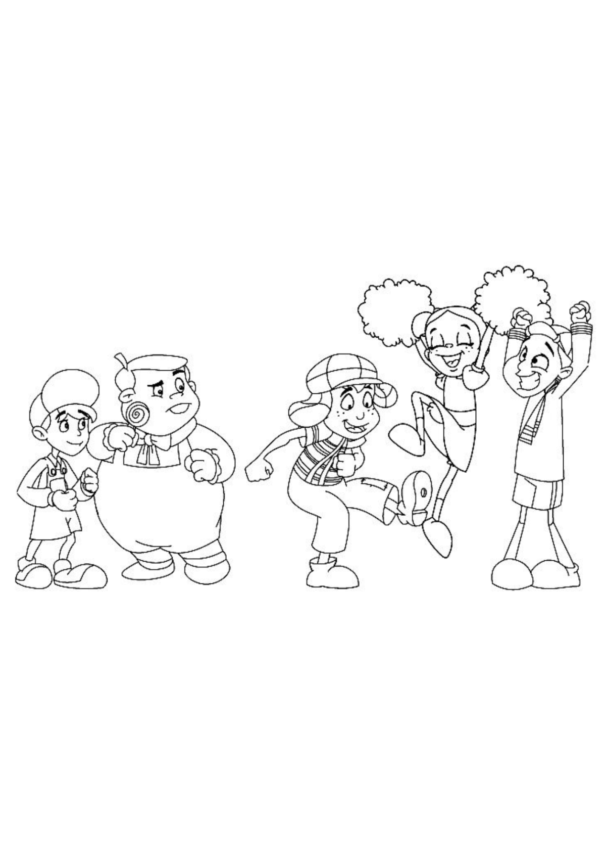 Desenho para Colorir Chaves