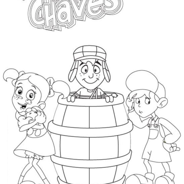 Desenho para Colorir Chaves