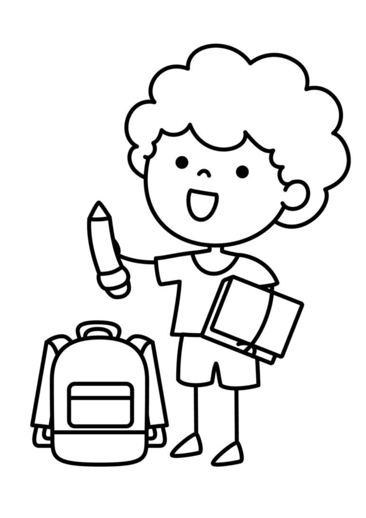 Desenho para Colorir Criança