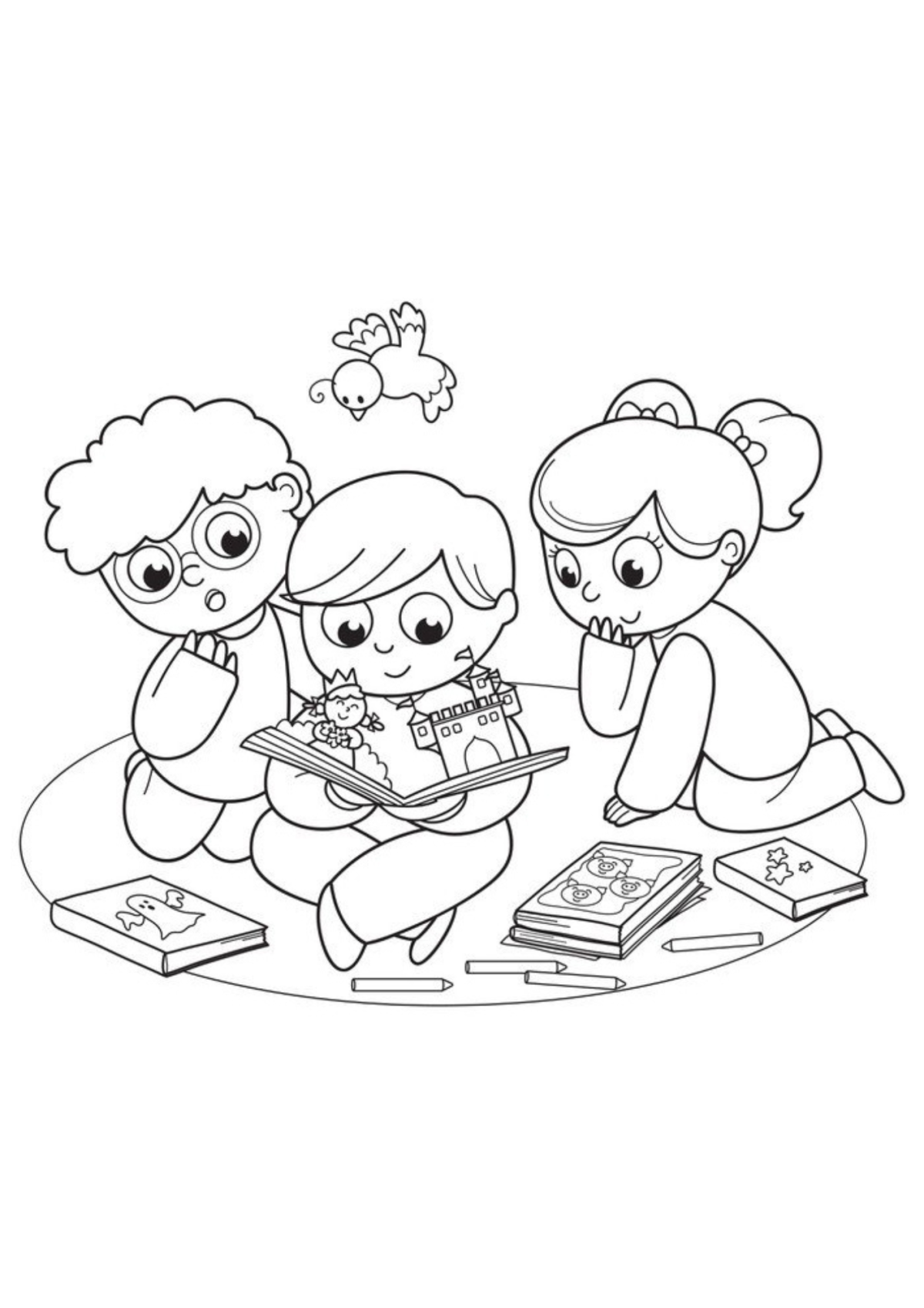Desenho para Colorir Criança