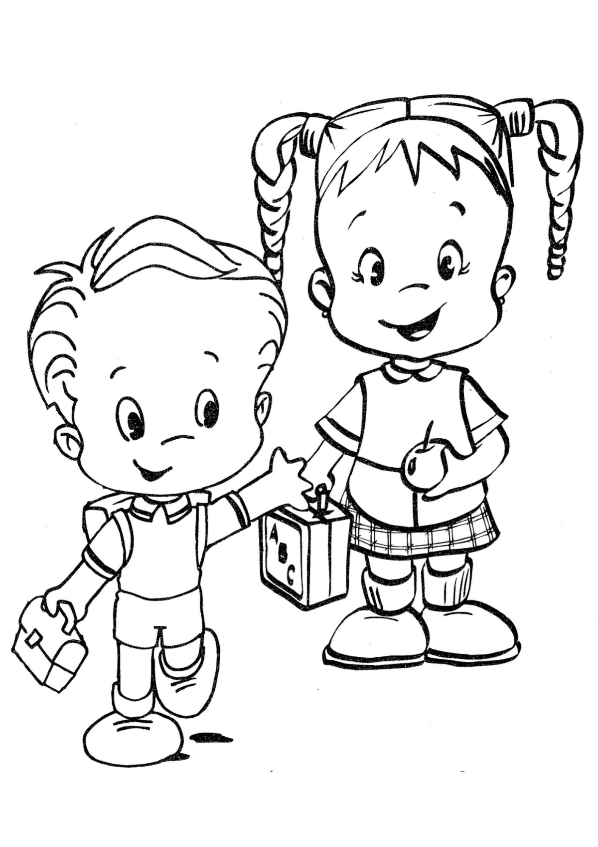 Desenho para Colorir Criança