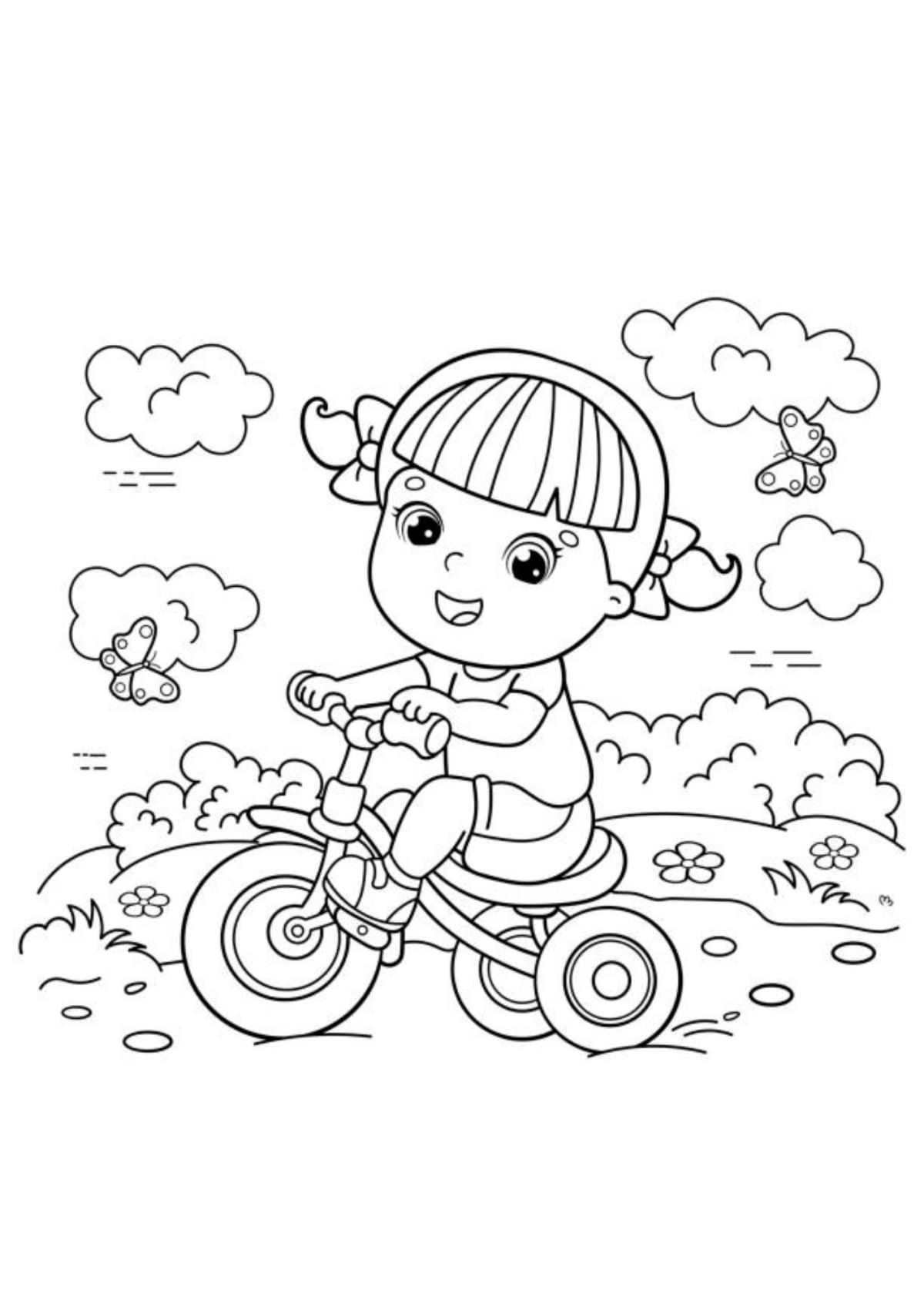 Desenho para Colorir Criança