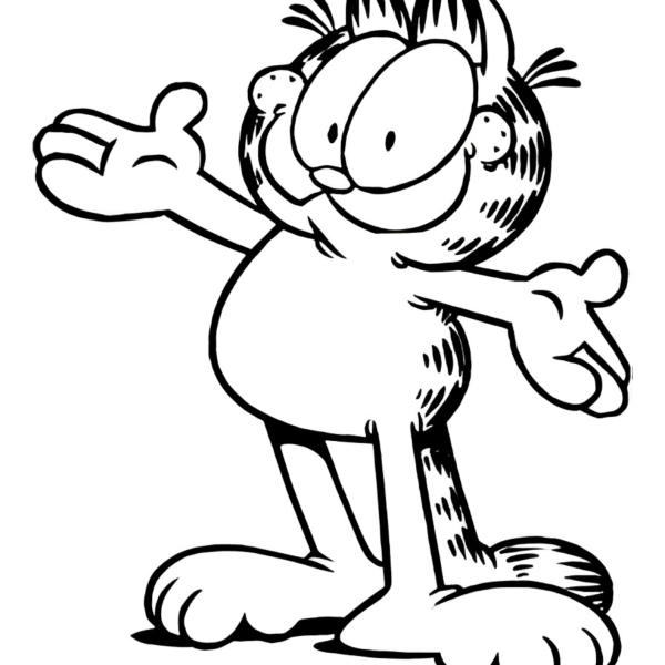 Desenho para Colorir Garfield