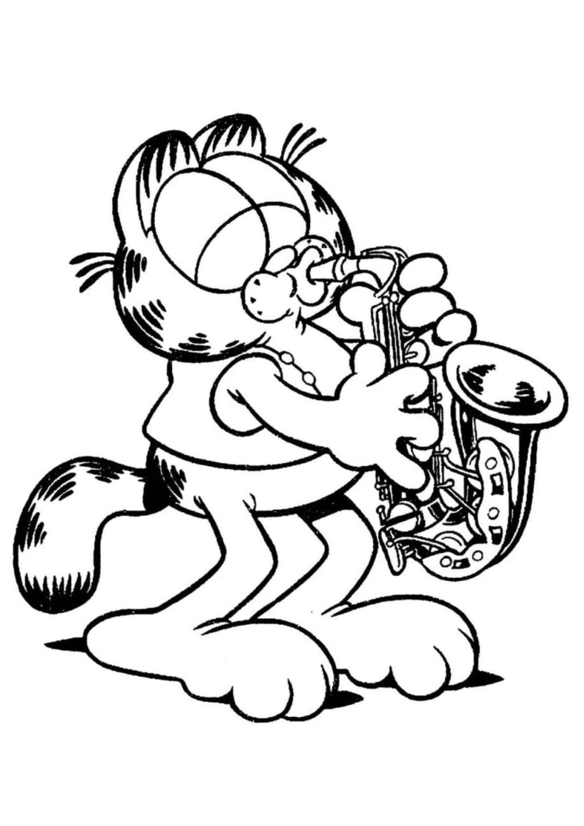 Desenho para Colorir Garfield