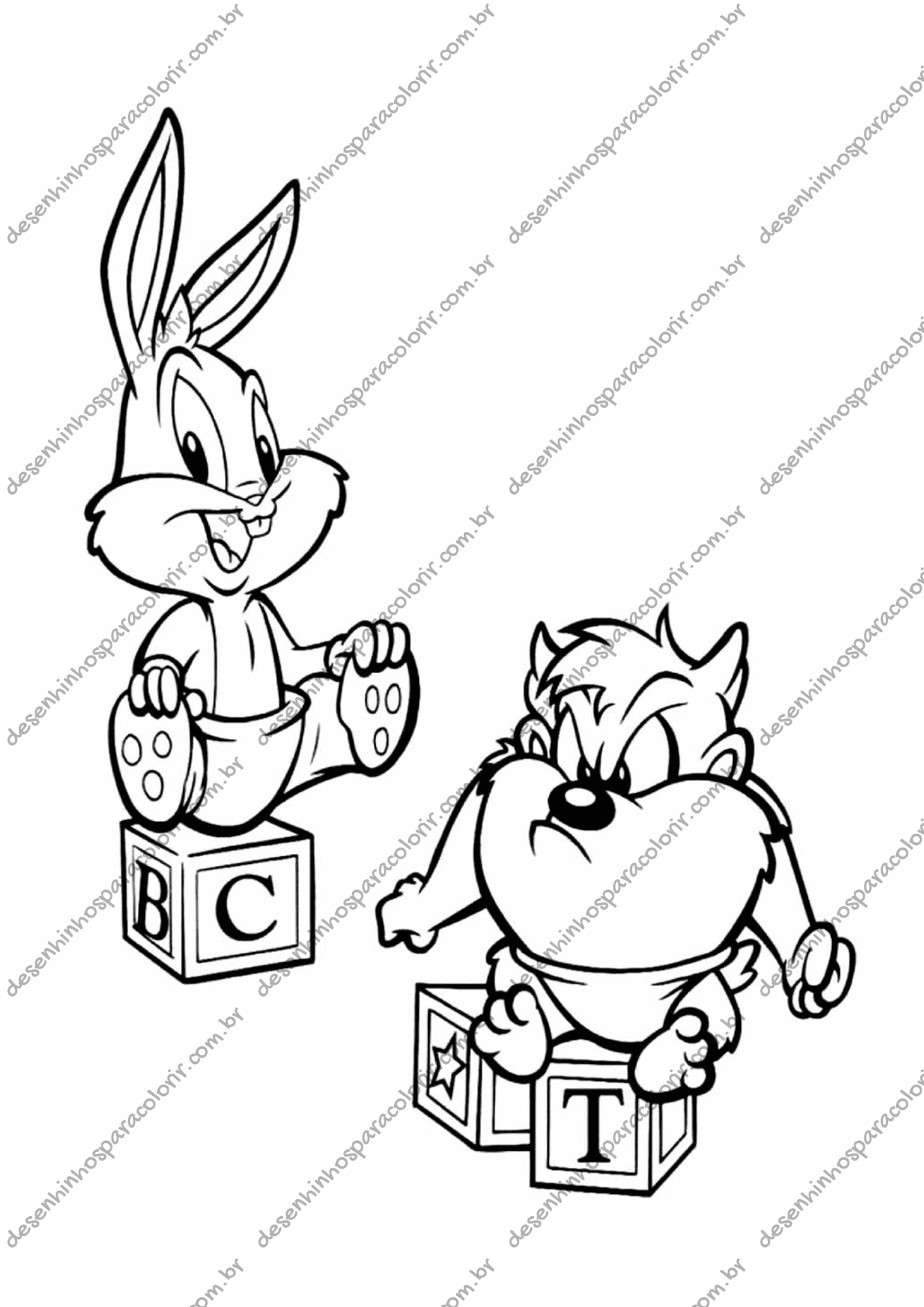 Desenho para Colorir Looney Tunes Desenho para Colorir Looney Tunes