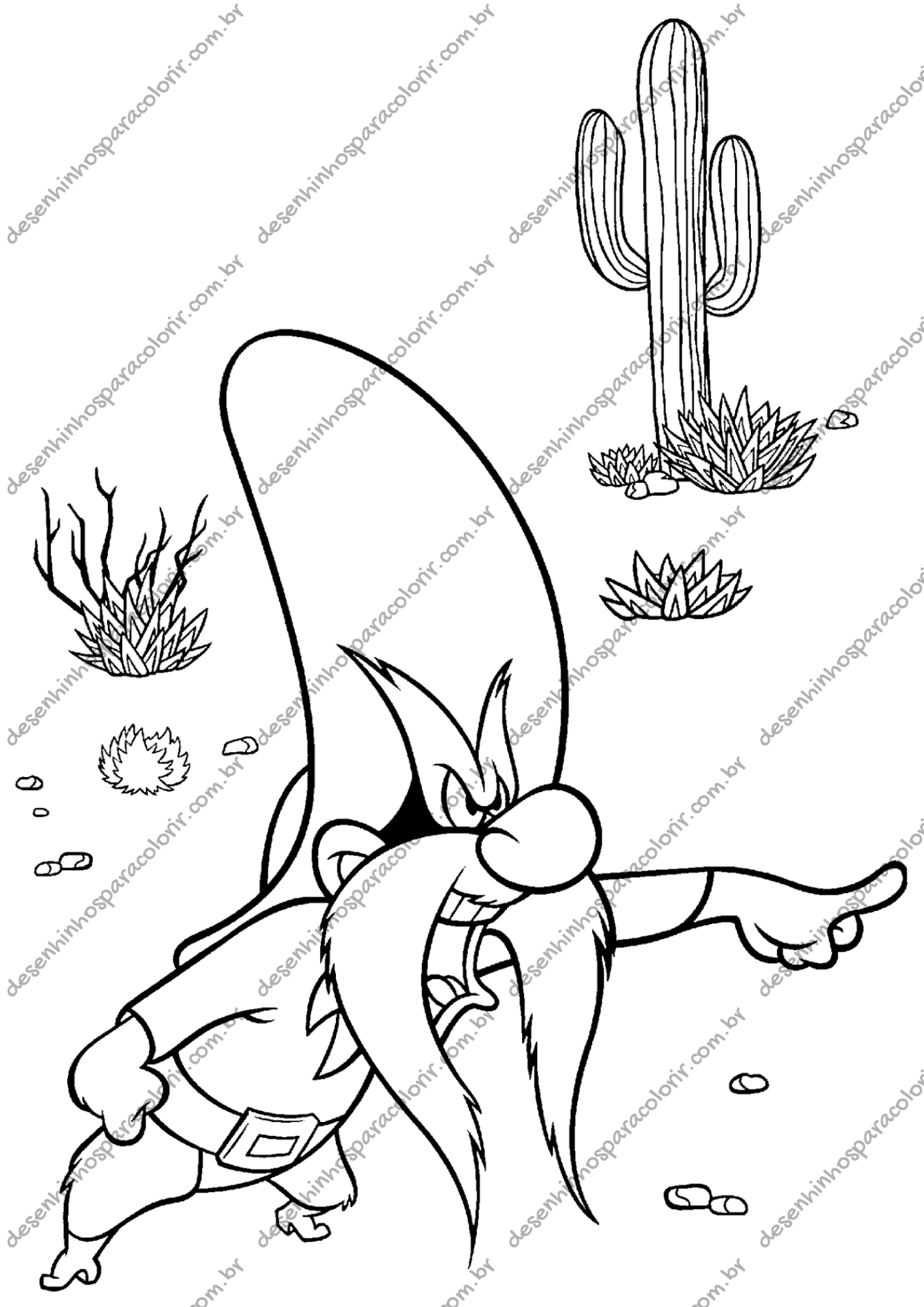 Desenho para Colorir Looney Tunes Desenho para Colorir Looney Tunes