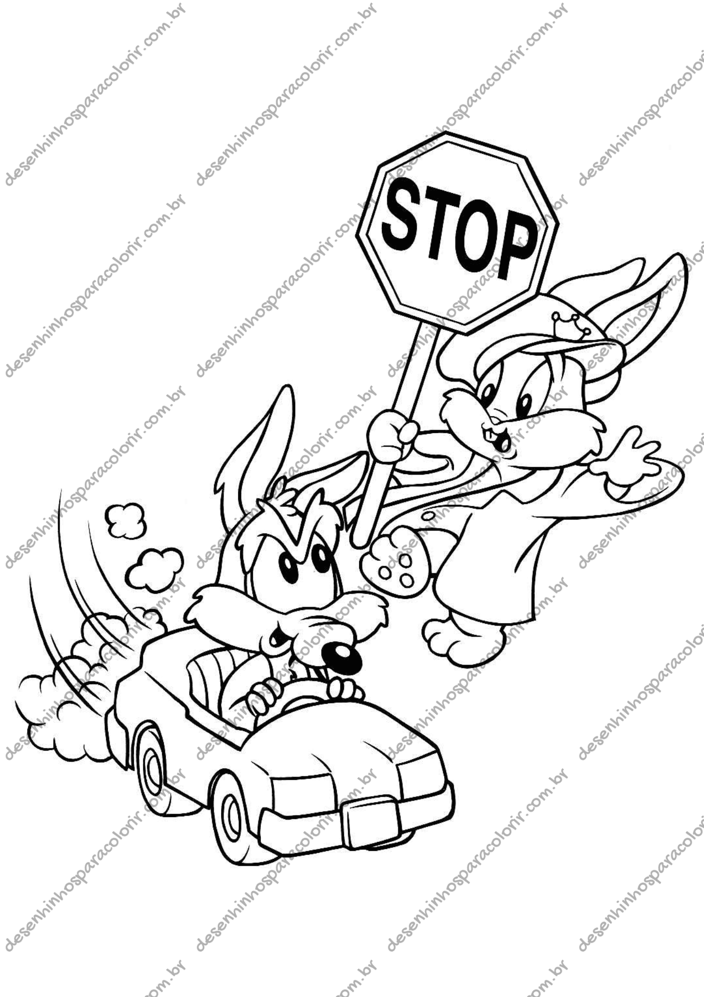 Desenho para Colorir Looney Tunes Desenho para Colorir Looney Tunes