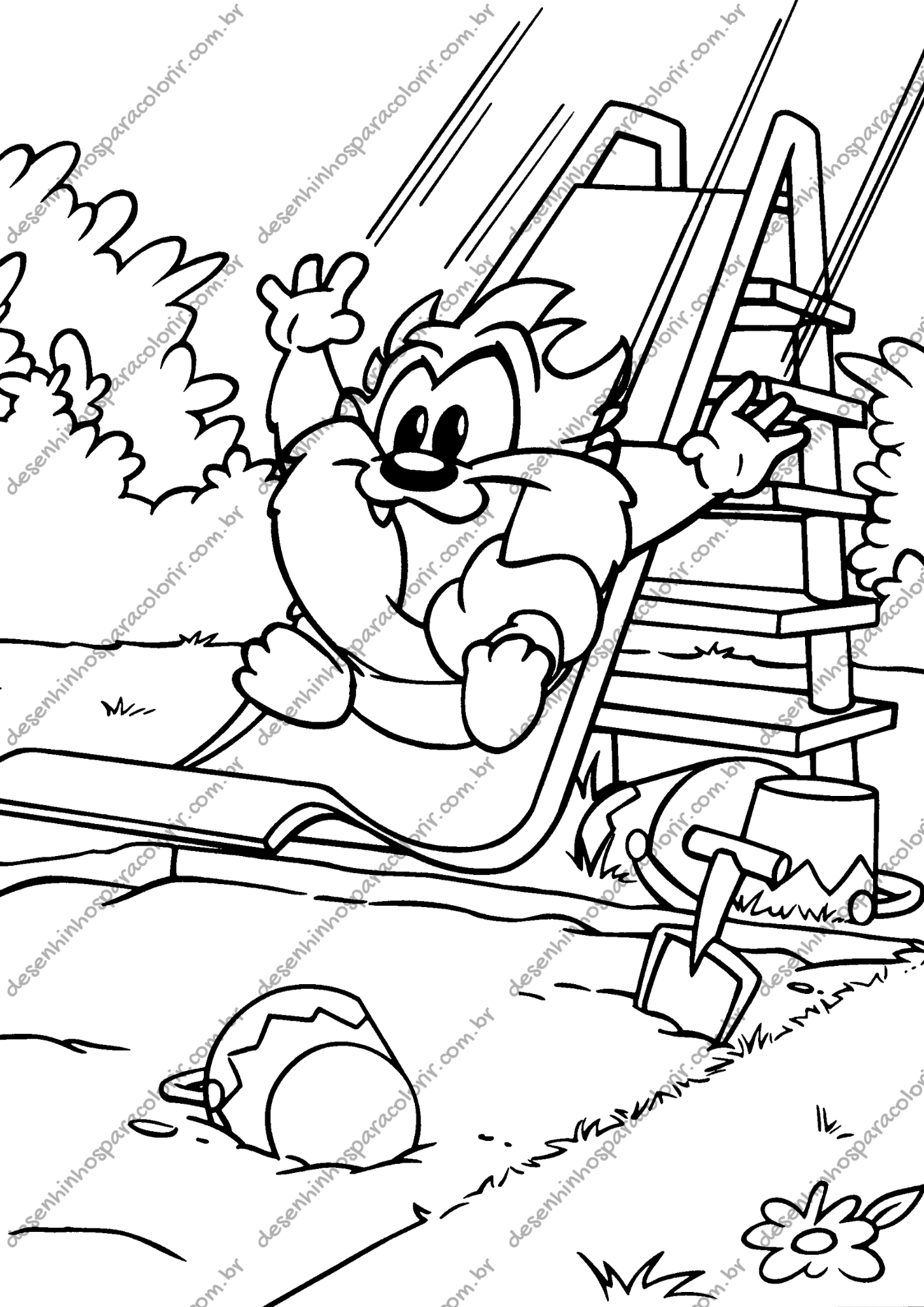 Desenho para Colorir Looney Tunes Desenho para Colorir Looney Tunes
