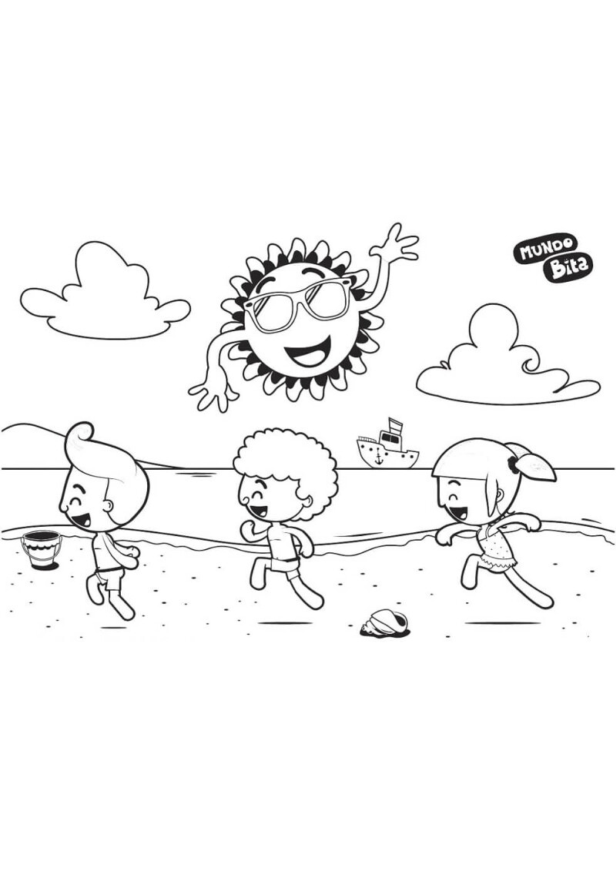 Desenho para Colorir Mundo Bita