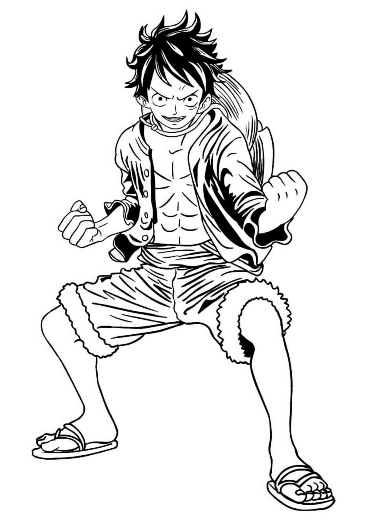 Desenho para Colorir One Piece