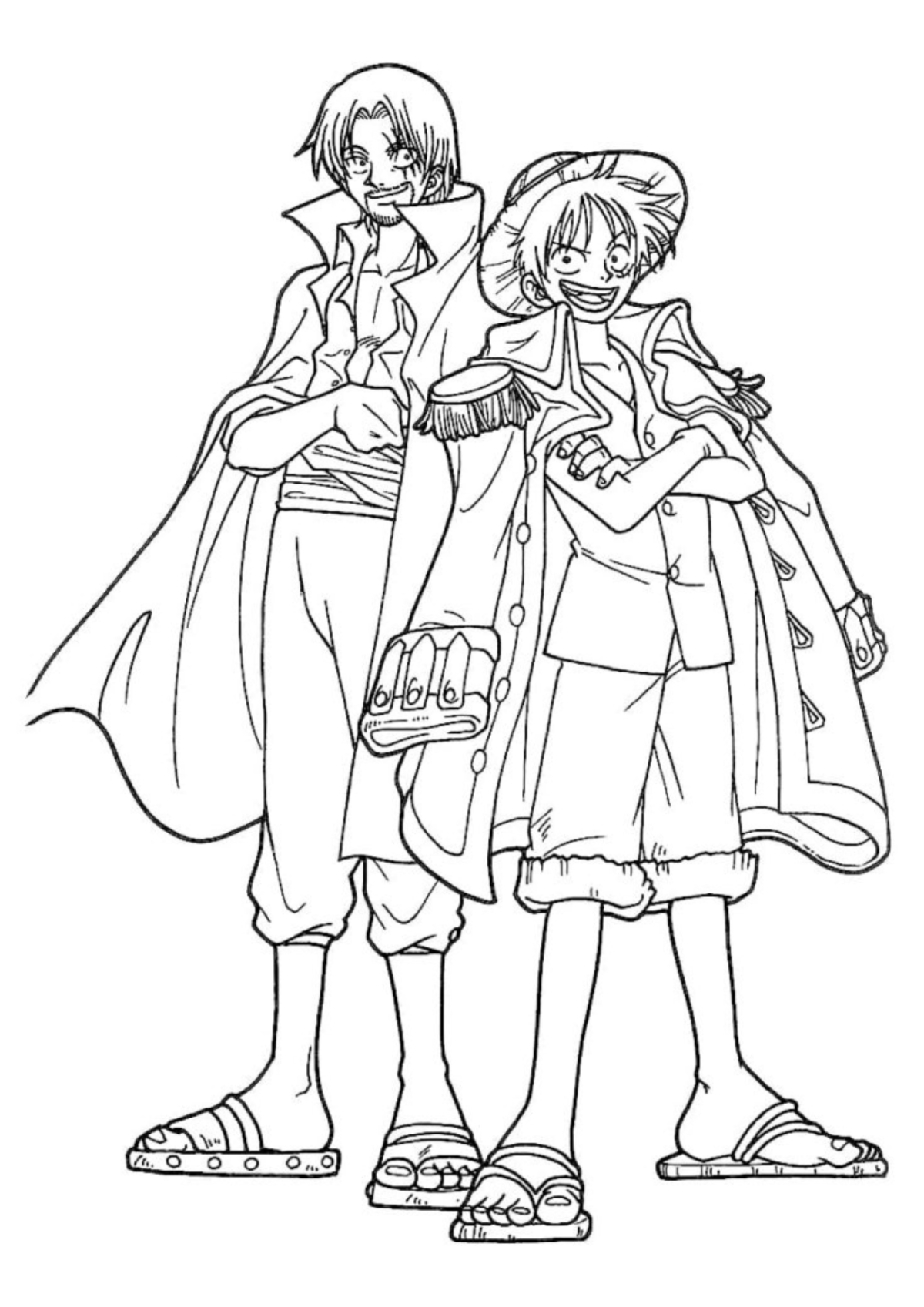 Desenho para Colorir One Piece