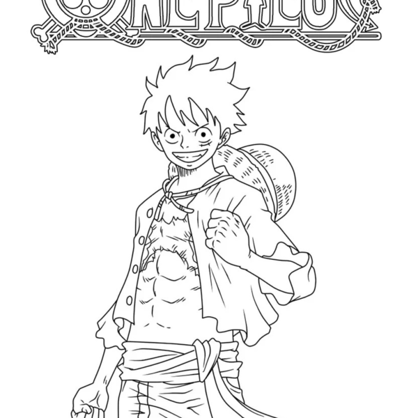 Desenho para Colorir One Piece