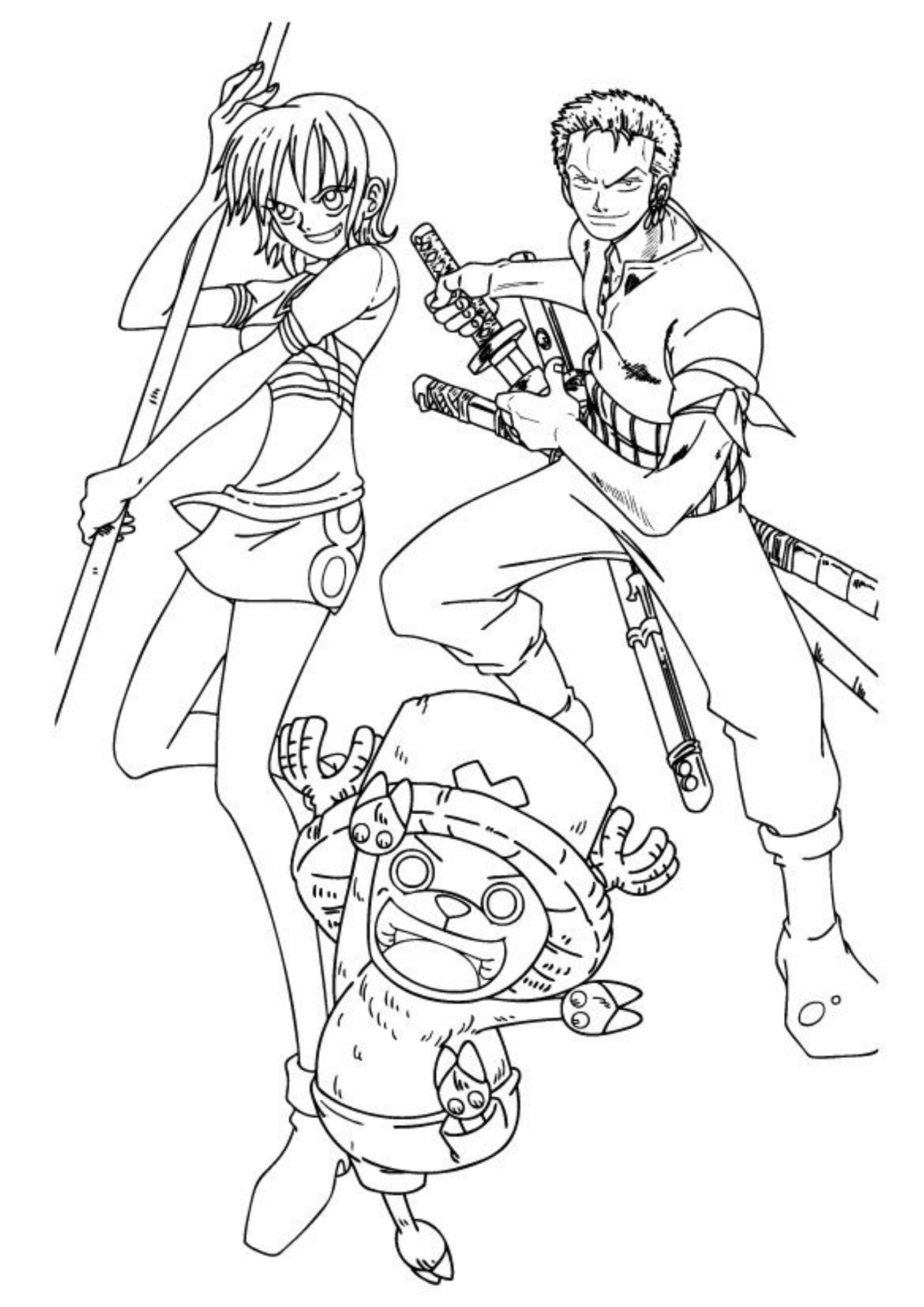 Desenho para Colorir One Piece