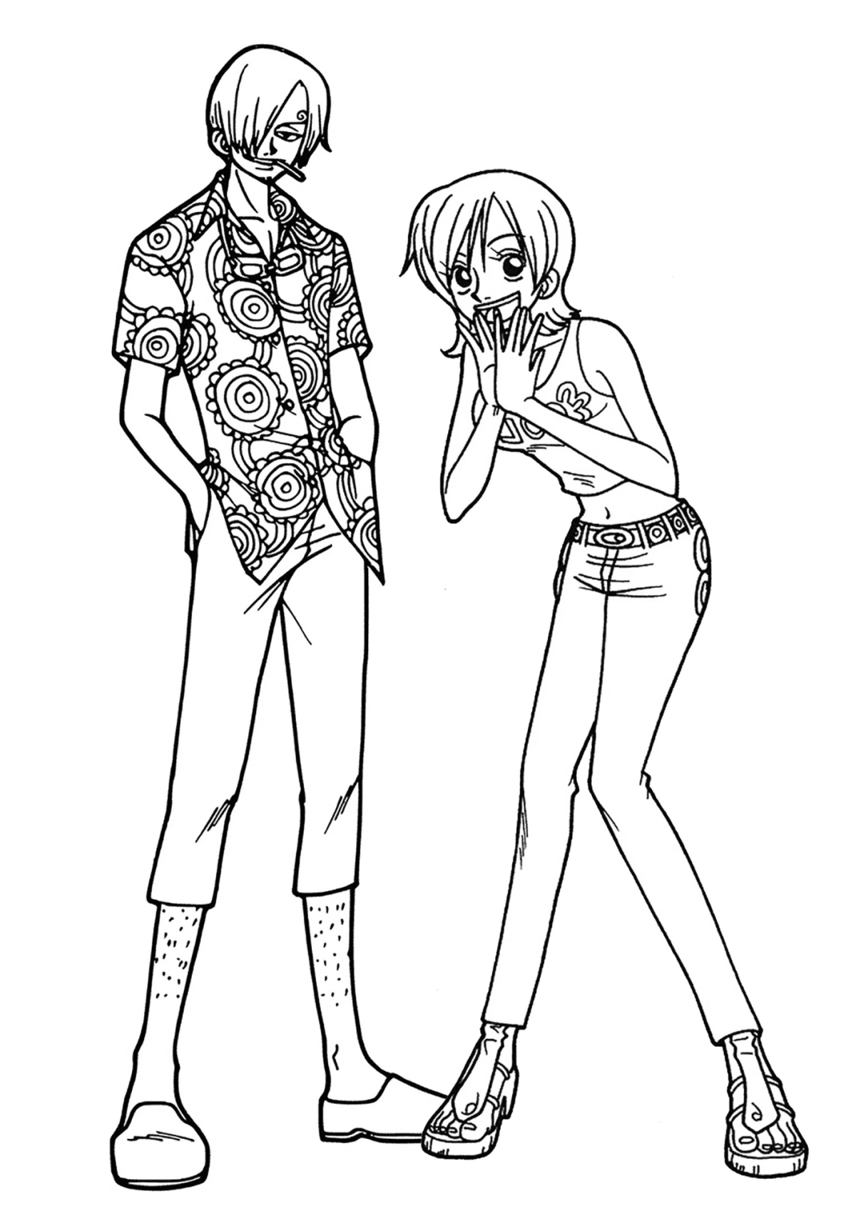 Desenho para Colorir One Piece