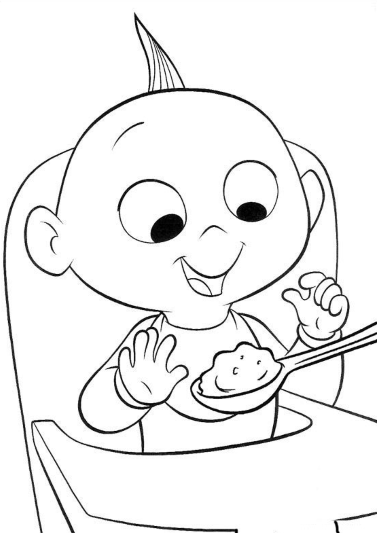 Desenho para Colorir Os Incríveis