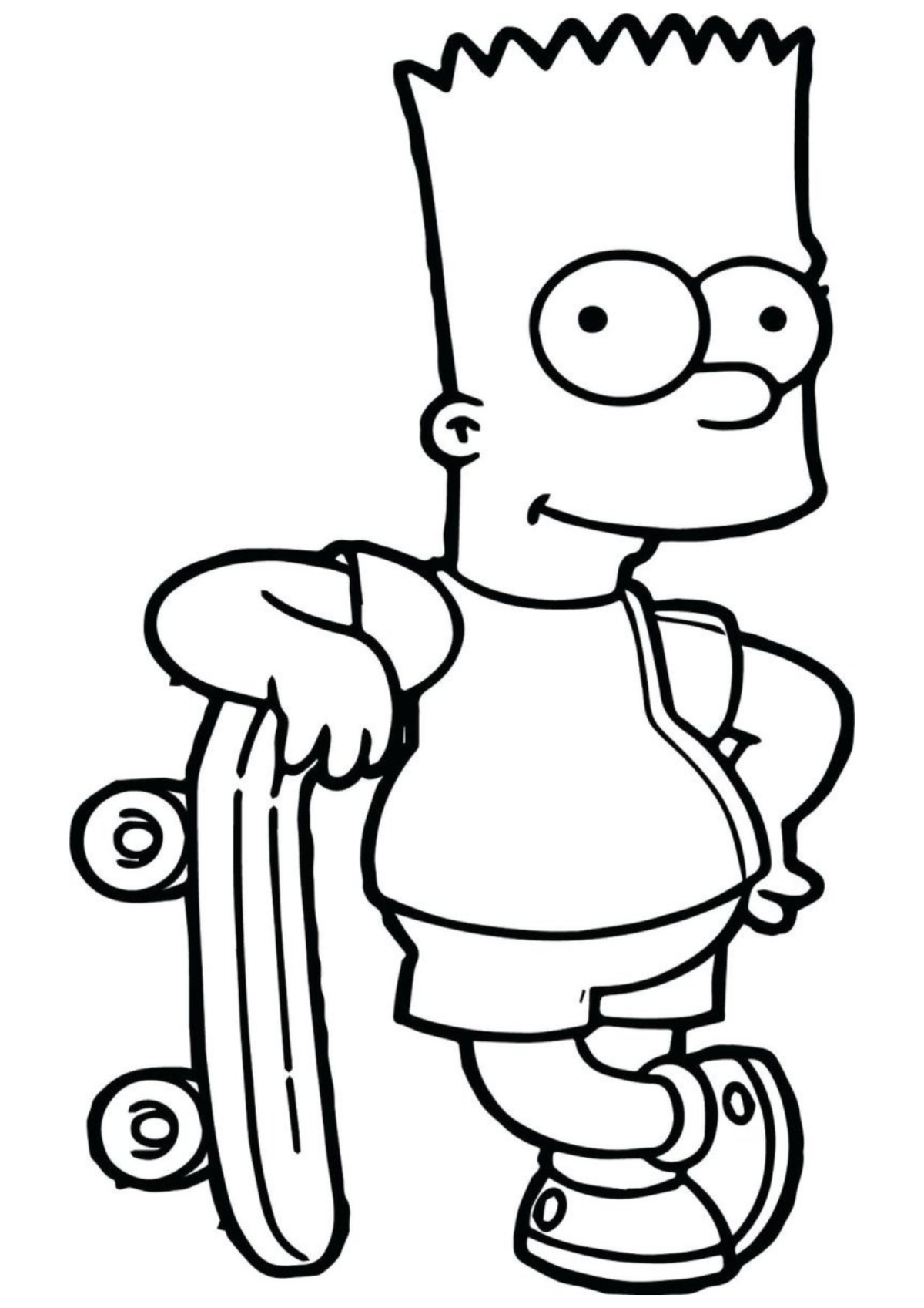 Desenho para Colorir Os Simpsons