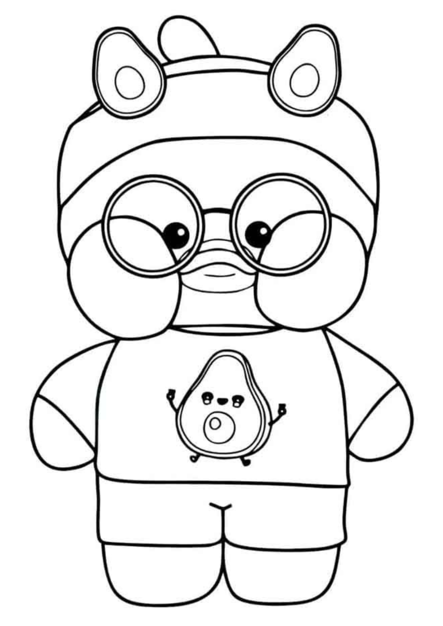 Desenho para Colorir Paper Duck Desenho para Colorir Paper Duck