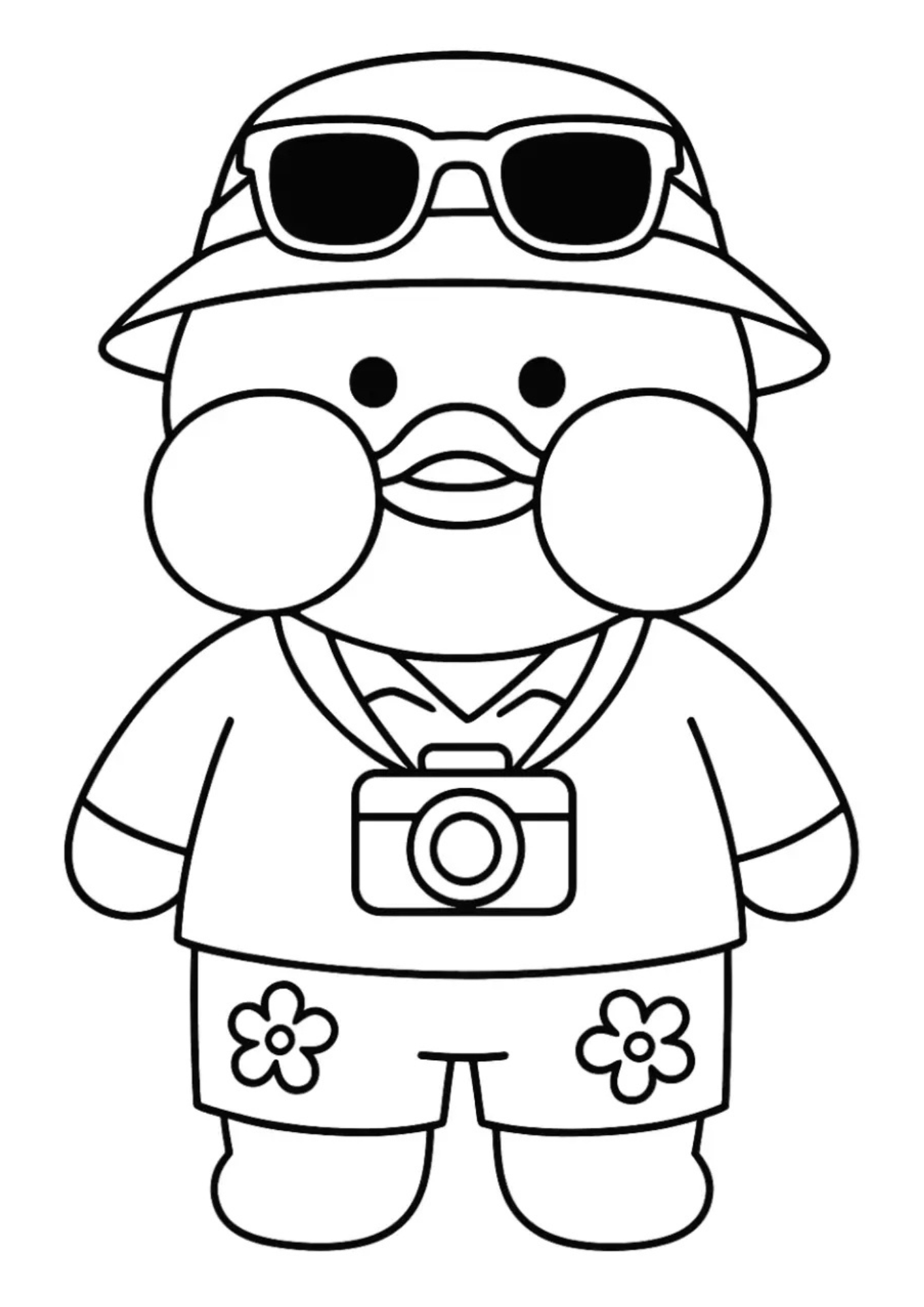 Desenho para Colorir Paper Duck Desenho para Colorir Paper Duck