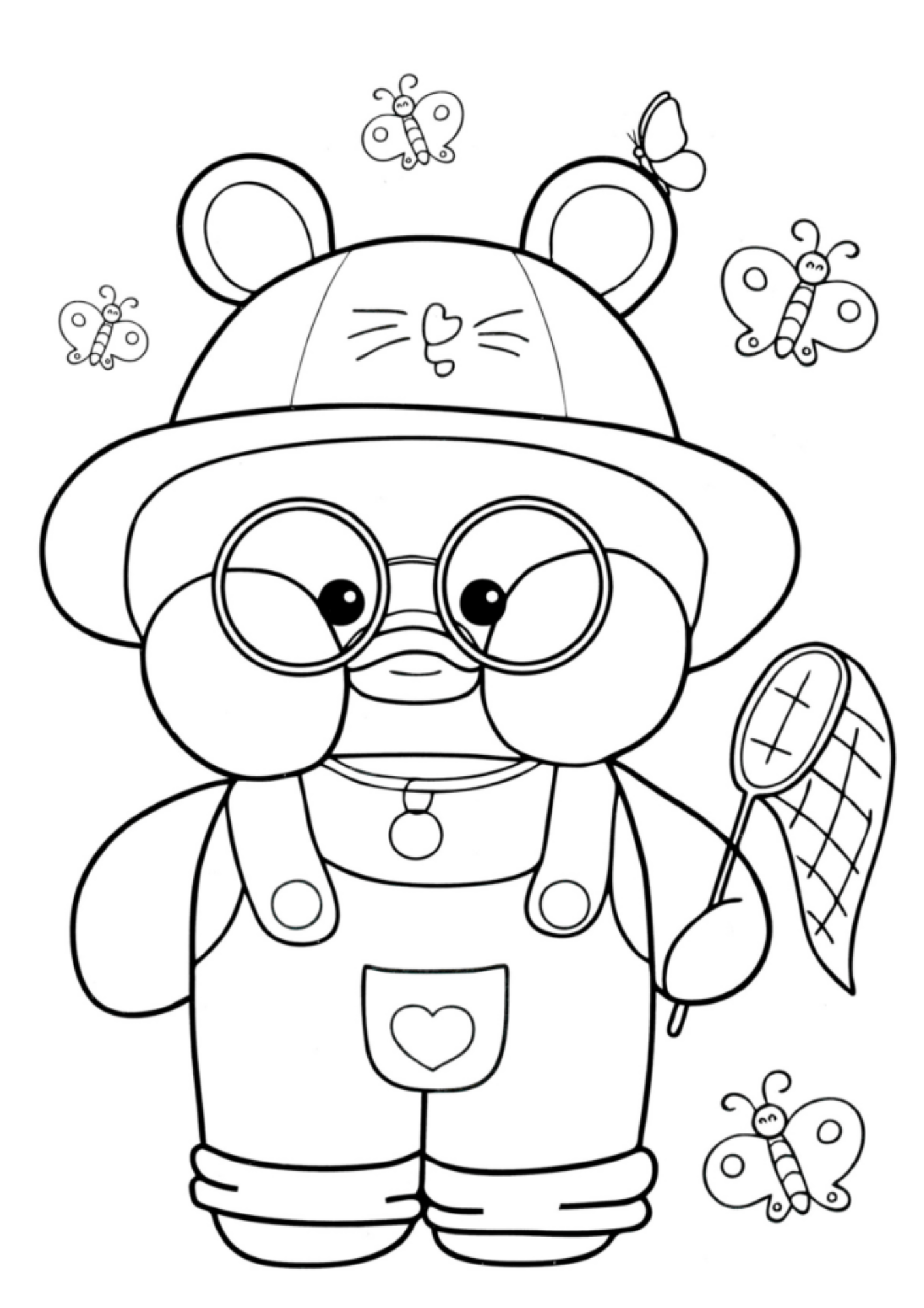 Desenho para Colorir Paper Duck Desenho para Colorir Paper Duck