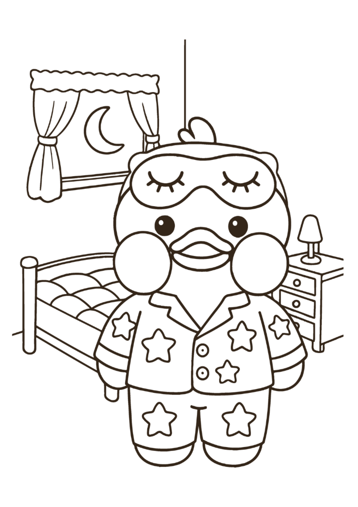 Desenho para Colorir Paper Duck Desenho para Colorir Paper Duck