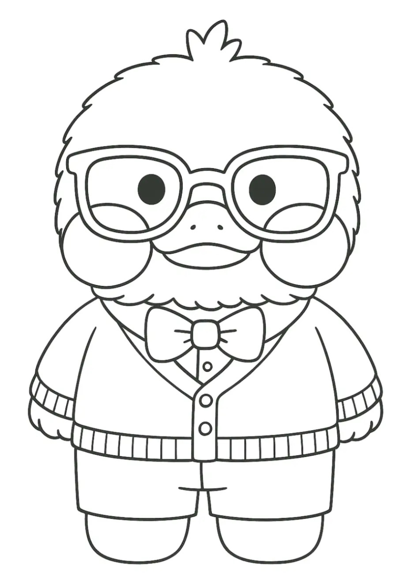 Desenho para Colorir Paper Duck Desenho para Colorir Paper Duck