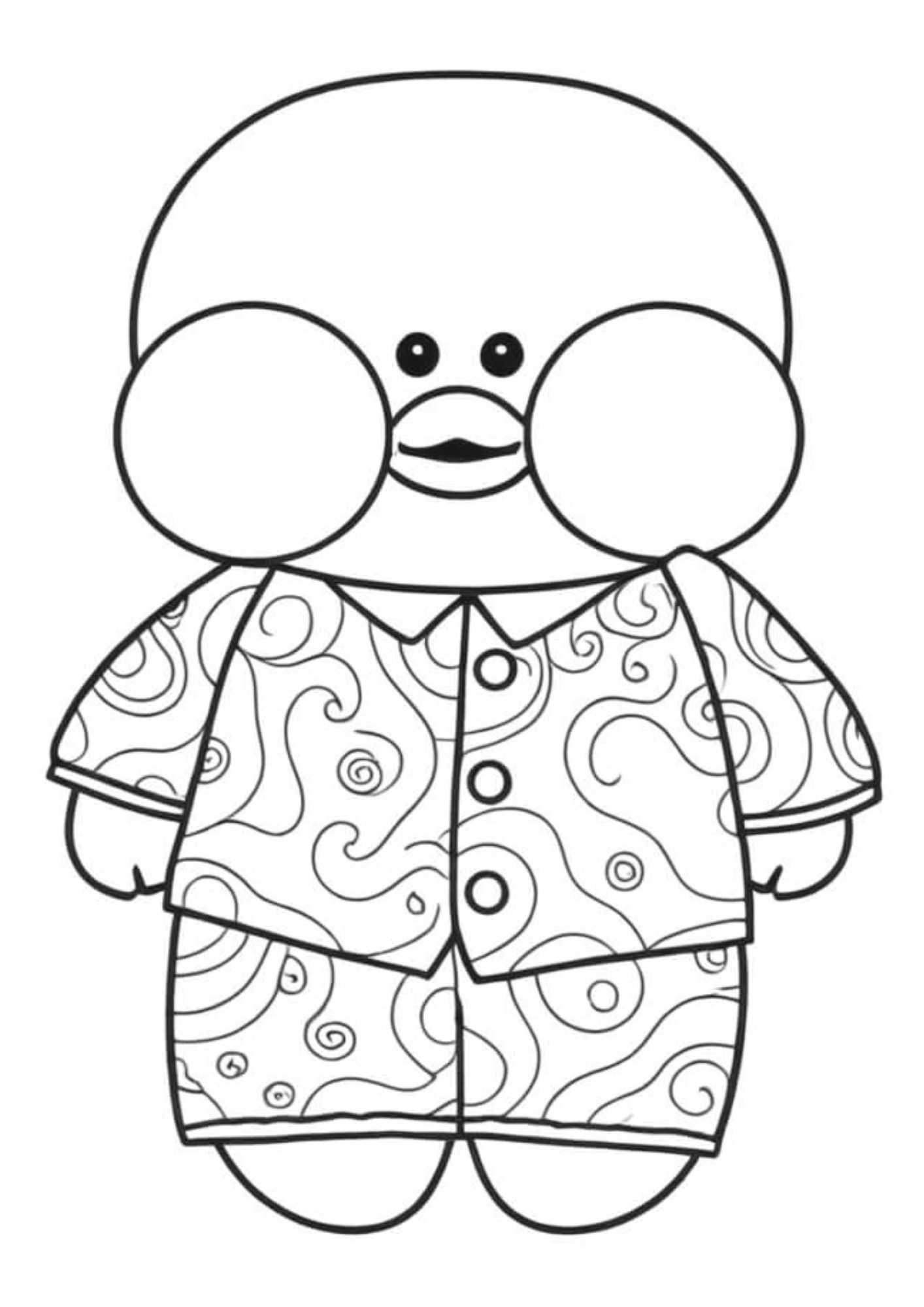 Desenho para Colorir Paper Duck Desenho para Colorir Paper Duck