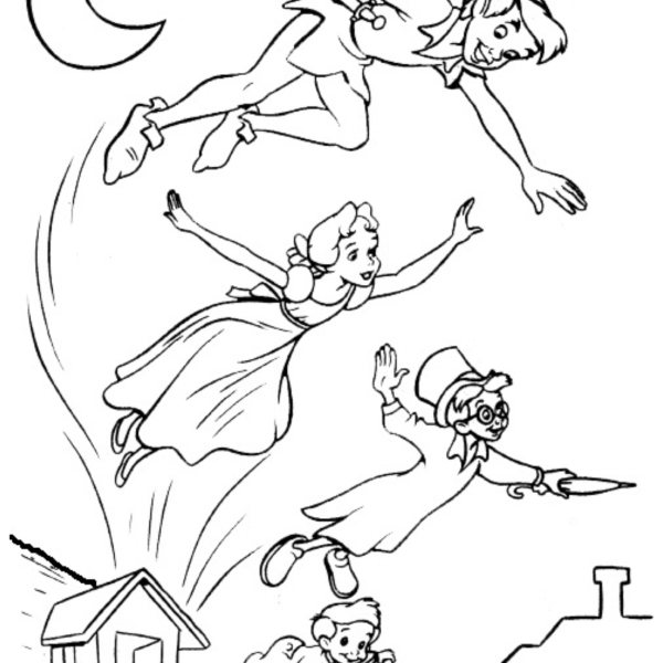 Desenho para Colorir Peter Pan