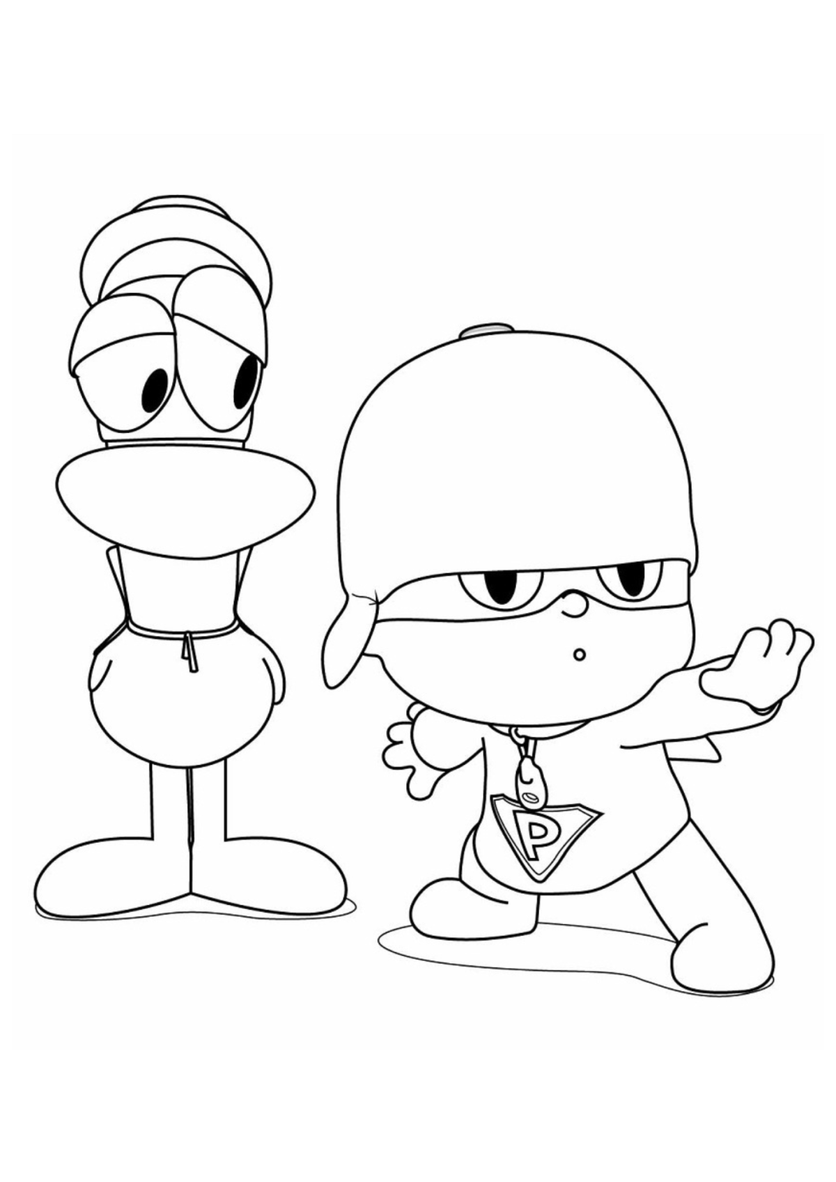 Desenho para Colorir Pocoyo