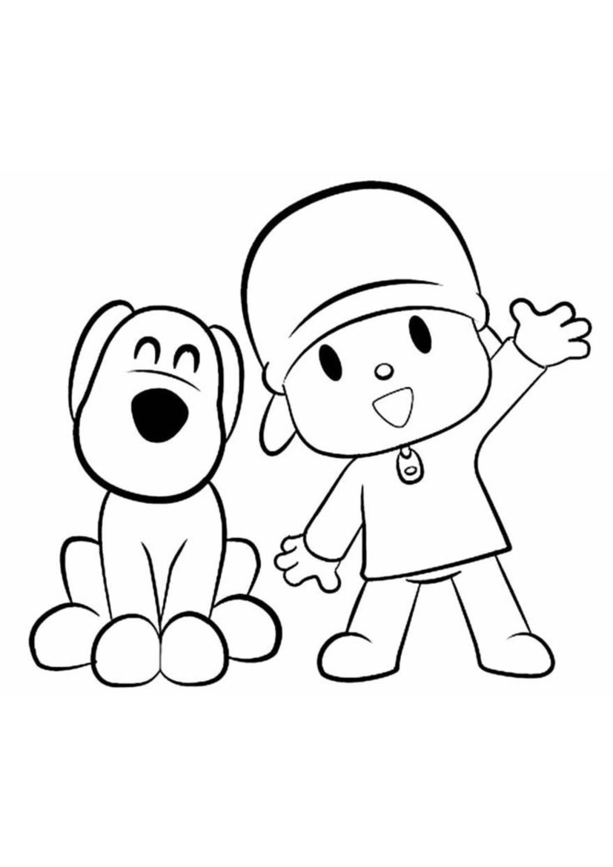 Desenho para Colorir Pocoyo