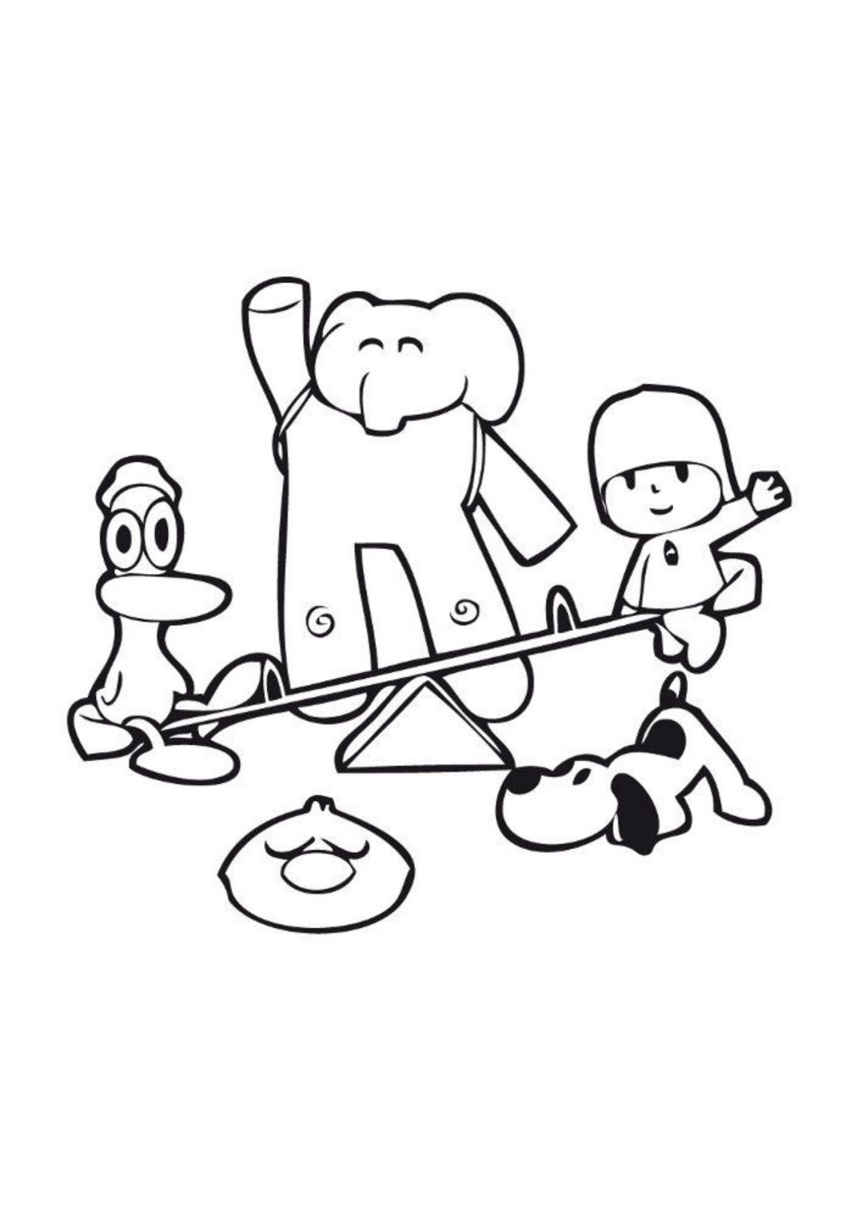Desenho para Colorir Pocoyo
