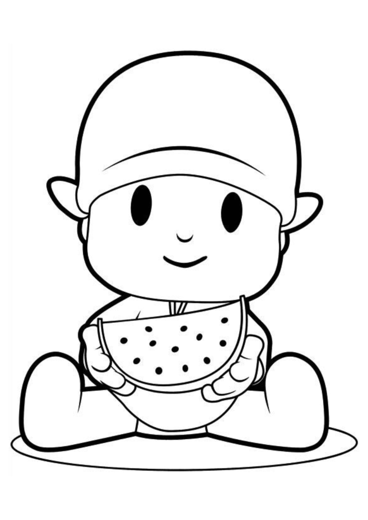 Desenho para Colorir Pocoyo