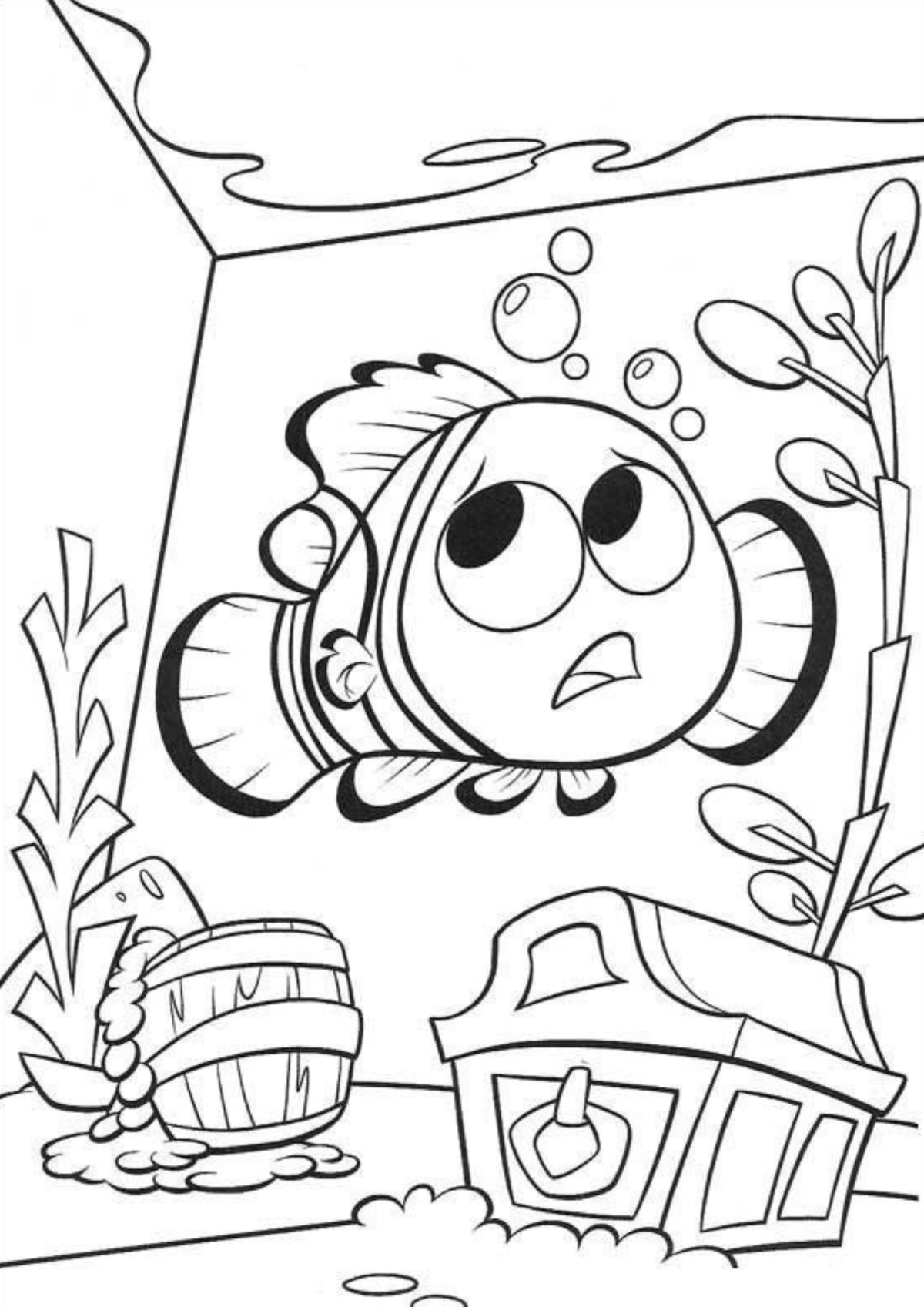 Desenho para Colorir Procurando Nemo