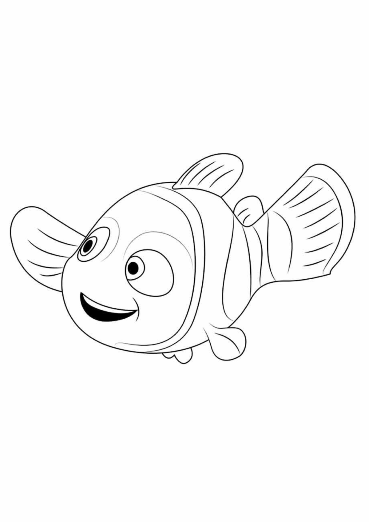 Desenho para Colorir Procurando Nemo