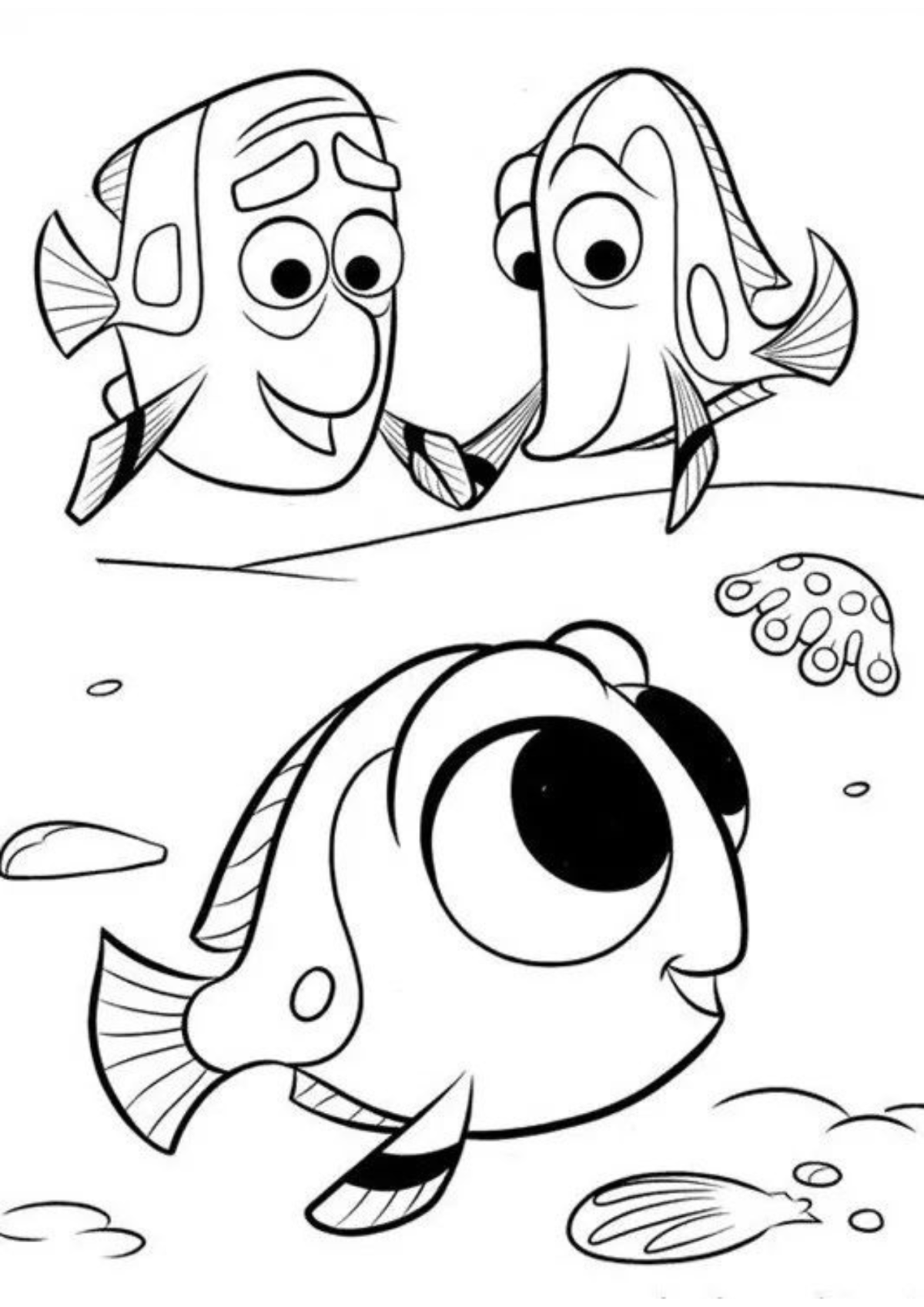Desenho para Colorir Procurando Nemo