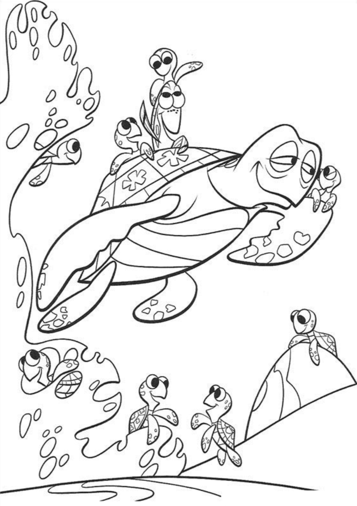 Desenho para Colorir Procurando Nemo