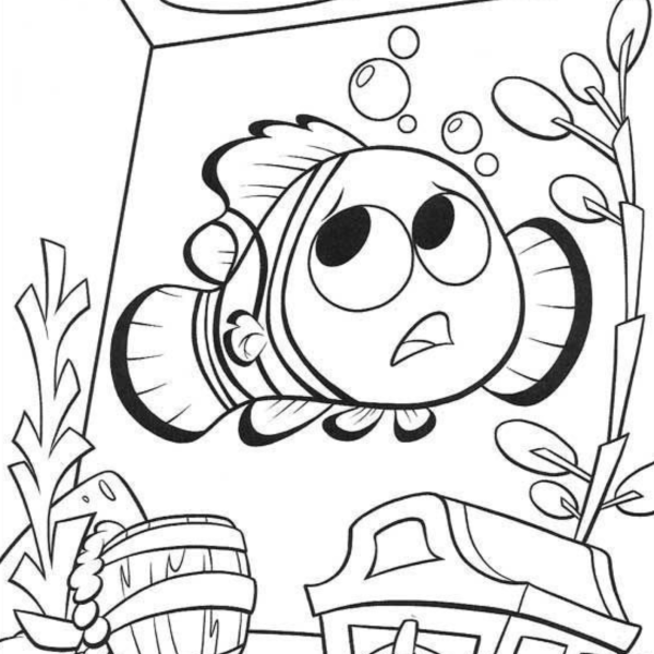 Desenho para Colorir Procurando Nemo
