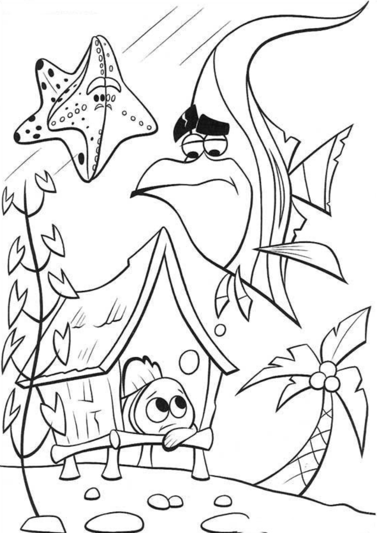 Desenho para Colorir Procurando Nemo